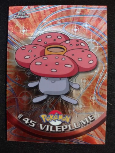 2000 Topps Chrome Pokémon! Vileplume #45 Near Mint! Base Set! Vintage! - Afbeelding 1 van 2