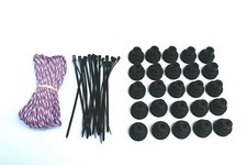 Tarp Buddy 25 Pack Para Cord Cable Ties Made in the USA Billboard Vinyl Sign