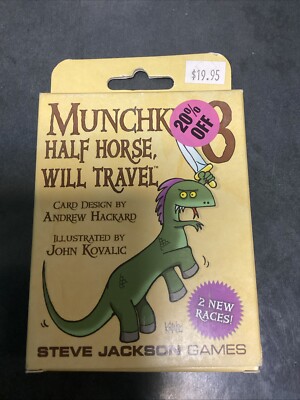 Munchkin 8: Half Horse Will Travel Card Game Expansion From Steve Jackson Games