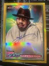 2021 Topps Finest FA-AI Allen Iverson Gold Auto /50