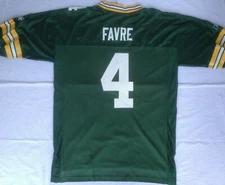 GREEN BAY PACKERS JERSEY BRETT FAVRE REEBOK LARGE 4 NFL FOOTBALL