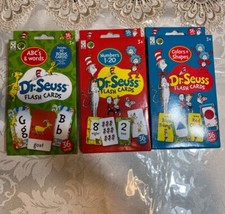Dr. Seuss Flashcards, Set Of Three Packs, New Condition, ages 3 