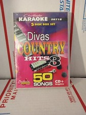 Chartbuster Karaoke Divas Country Hits 3 50 Song CD  Graphics NEW Sealed  119