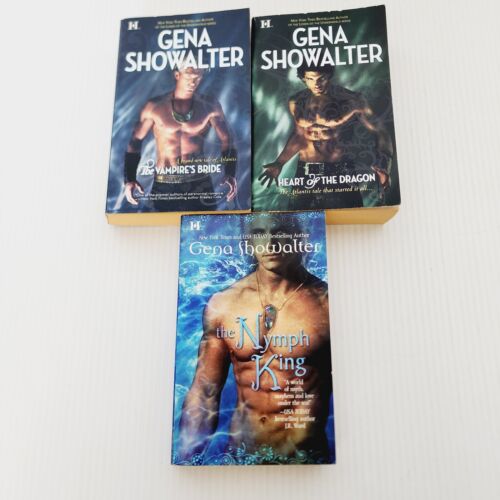 3x Tales of Atlantis By Gena Showalter Romance Paranormal Fantasy Book Bundle  - Picture 1 of 10