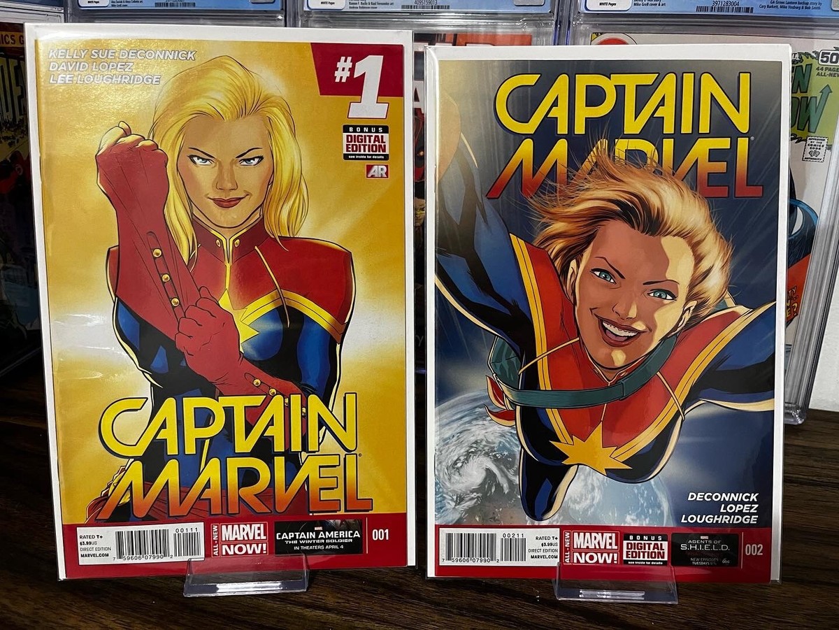 Captain Marvel #1 & #2 (Marvel Comics, 2014) 1st Print Key Issue
