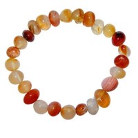 Carneol - Achat Armband Trommelsteinarmband SchöNes Edelsteinarmband
