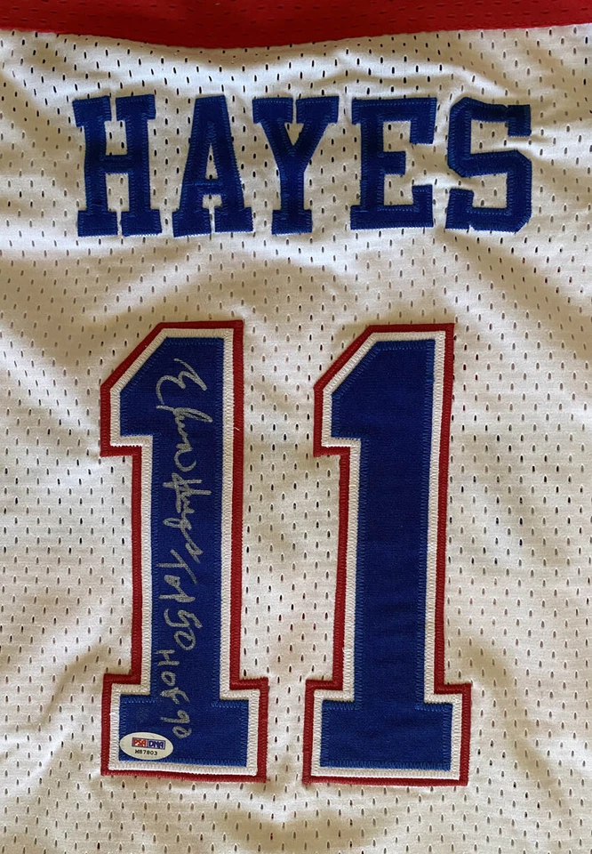 Elvin Hayes SIGNED Washington Bullets NBA Jersey Top 50 HOF PSA/DNA AUTOGRAPHED - Image 3 of 3