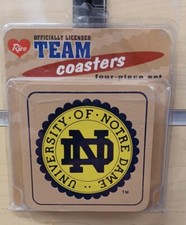 University of Notre Dame Coaster Set of 4 Officially Licensed