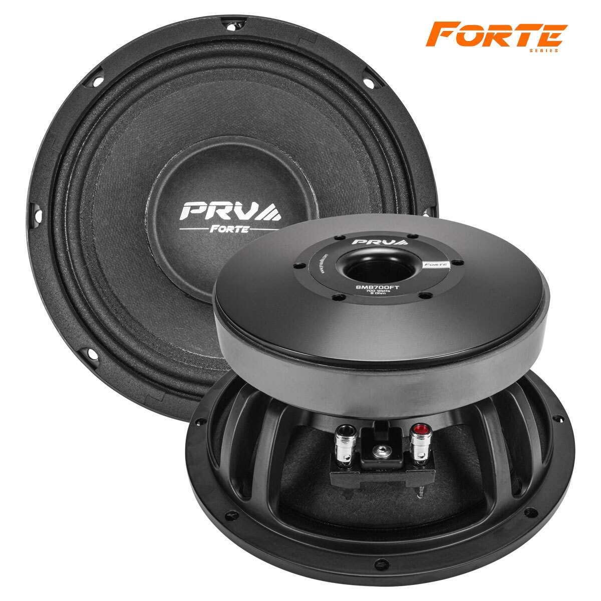 2x PRV 8MB700FT 8″ Midbass High Power PRO Audio Low Frequency