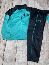 Under Armour Size 4 Green Black Track Suit NEW