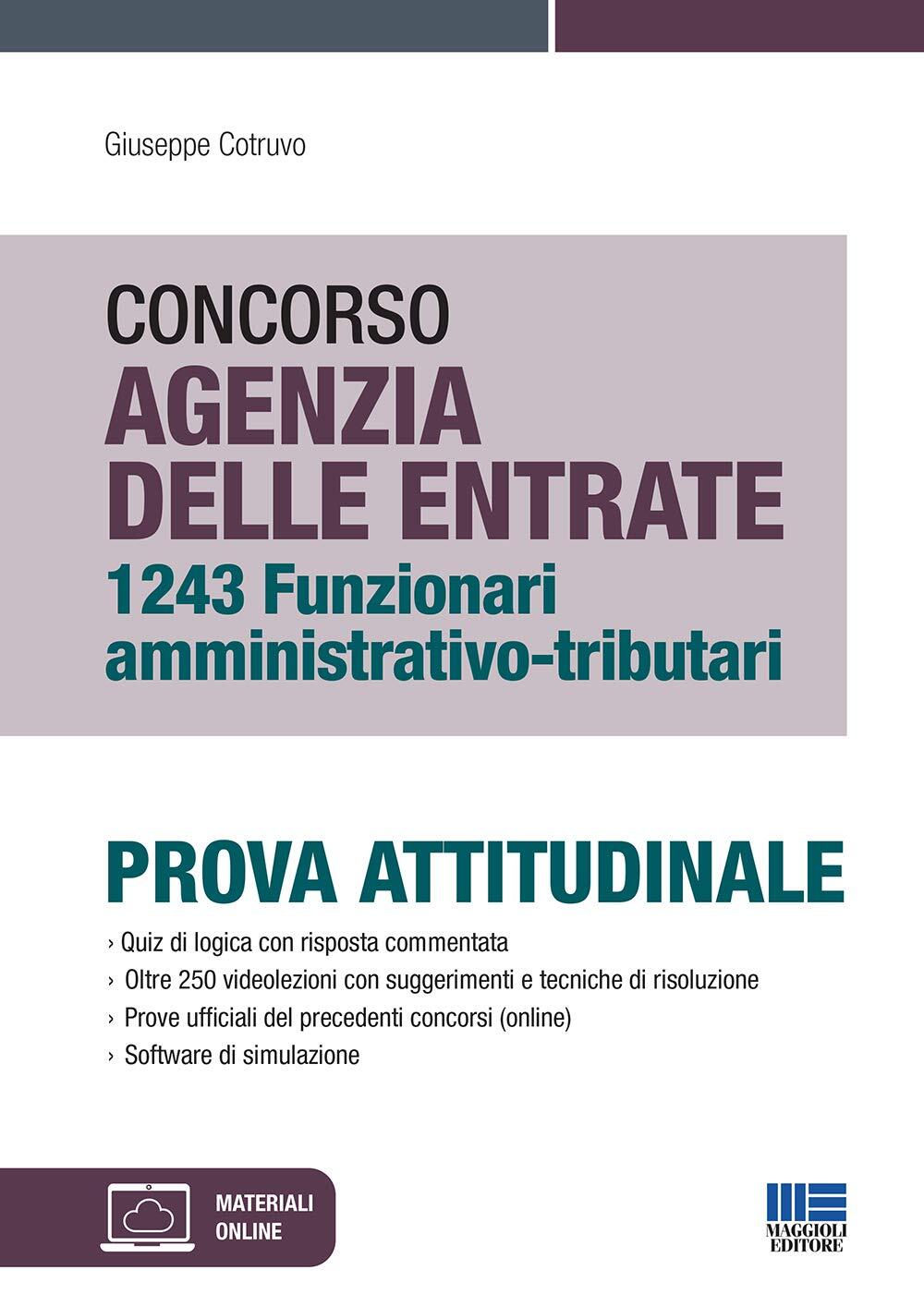 9788891649416 Concorso Agenzia delle Entrate 1243 Funzionari Amm...i simulazione