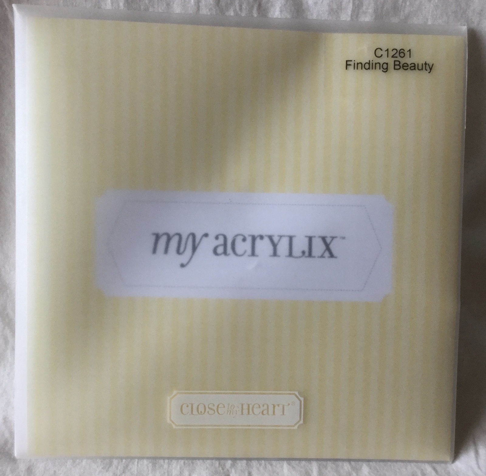 Close To My Heart CTMH Acrylic My Acrylix Stamp Set - C1261 Finding Beauty 