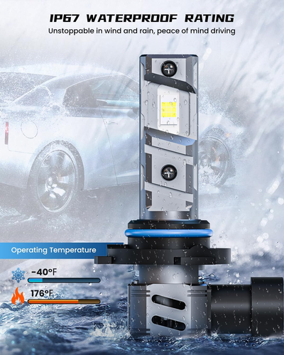 9005/HB3 9006/HB4 Bulbs Combo Fog Lights, 120W 32000LM Super Bright 6000K Cool W - Picture 6 of 10