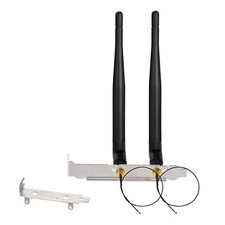 2 Pack Dual Band WiFi Antenna RP-SMA U.FL IPX IPEX MHF4 25cm PCIe Slot Bracket