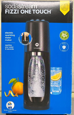 SodaStream One Touch Soda Maker Starter Pack - Black for sale