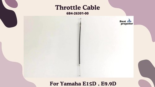 For YAMAHA Outboard 2 Stroke 9.9 15 HP Throttle Cable кабел câble 6B4-26301-00 - Video 1 of 1