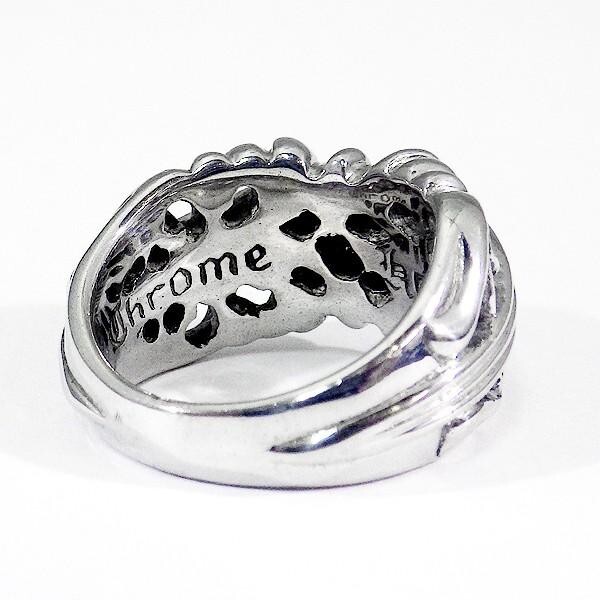 CHROME HEARTS K&T Diamonds Ring size JP 19 with original CHROME HEARTS K&T Diamonds Ring size JP 19 with original