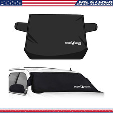 Winter Windshield Cover Ice And Snow Xl Size Black Security Panels And Mirror Winter Windshield Cover Ice And Snow Xl Size Black Security Panels And Mirror