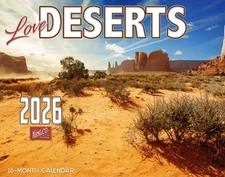 2026 Desert Scenic Wall Calendar 16-Month X-Large Size 14x22 | FREE SHIPPING