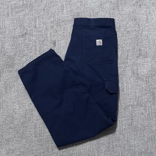 Carhartt FR Flame Resistant Cargo Pants Men 38x32 Original Fit Blue 2112 CAT 2