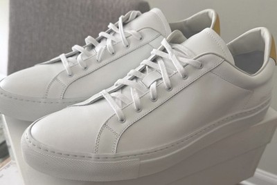 Common Projects Men's Retro Sneakers Low Sz 47 White NEW