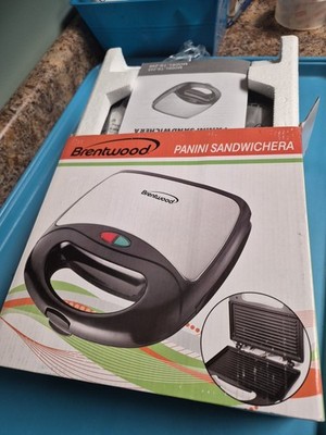 New Brentwood TS-246 Non-Stick Panini Press & Sandwich Maker Open Box