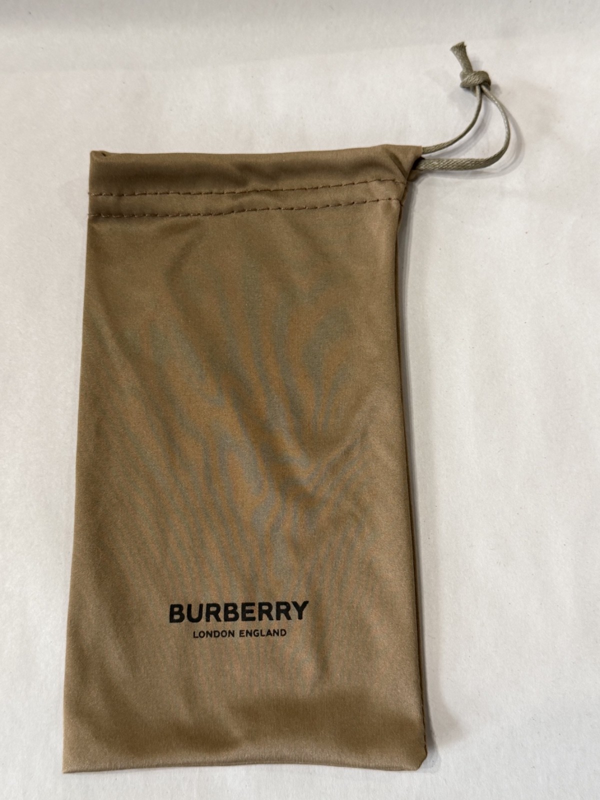 Authentic Burberry microfiber drawstring pouch in… - image 1