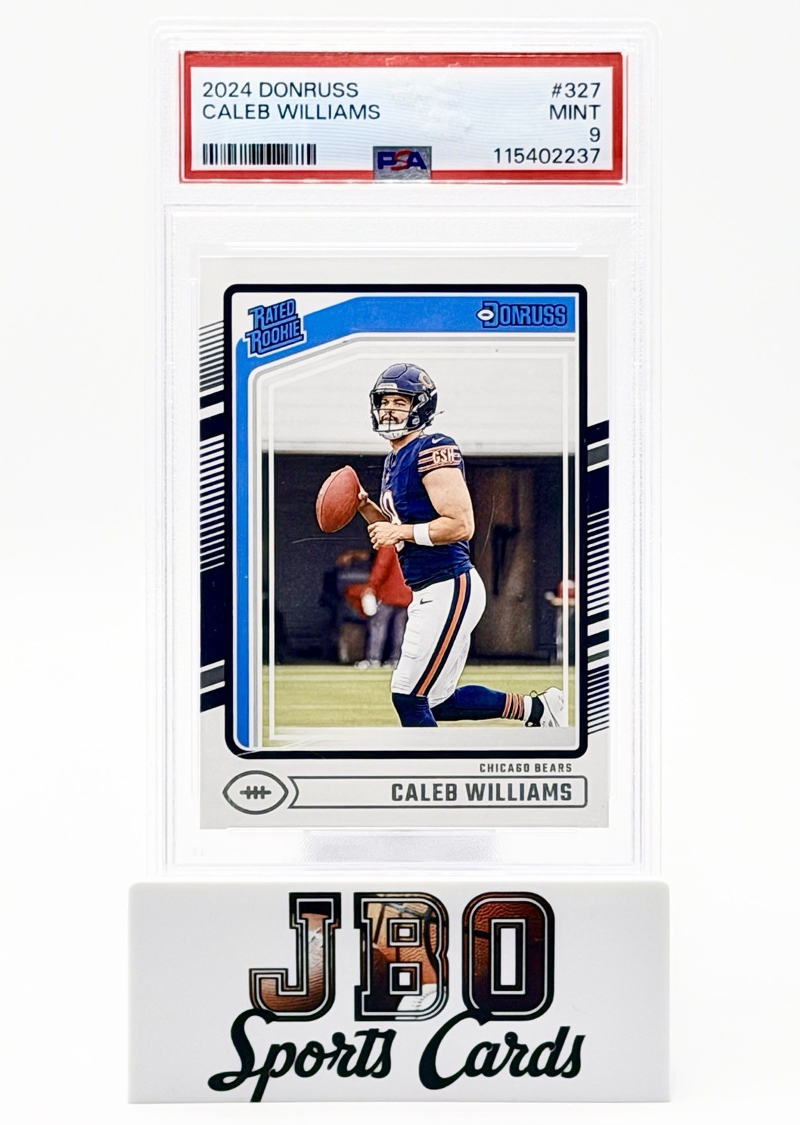 2024 Panini Donruss Caleb Williams Rated Rookie #327 - Chicago Bears RC (PSA 9)