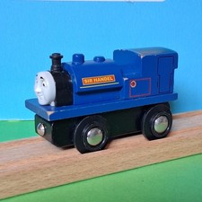 BRIO GENUINE SIR HANDEL THOMAS THE TANK ENGINE BLUE TRAIN SET WOODEN RAILWAY