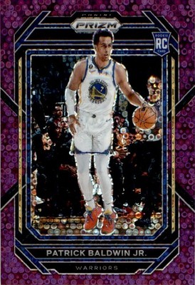 Patrick Baldwin Jr. 2022-23 Panini Prizm Fast Break Purple Prizms RC #242 14/75