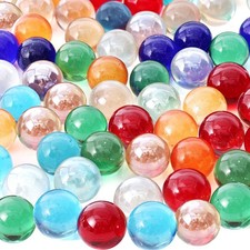 FUTUREPLUSX 150PCS Glass Marbles Bulk, 5/8inch Colorful Medium, Multi