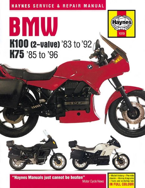 Bmw K100 & 75 2-Valve Models (83 - 96) Haynes Repair Manual Haynes Publishing-image