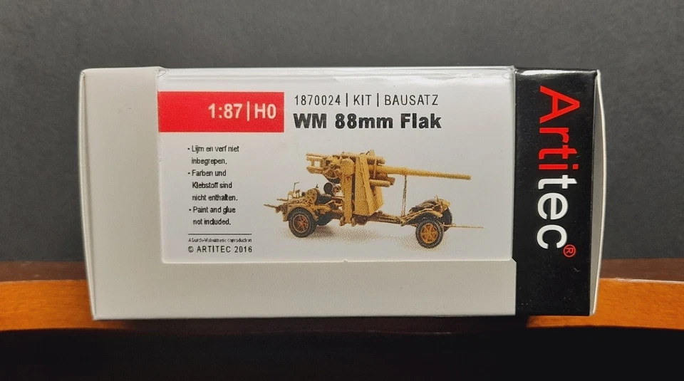 ARTITEC art. 1870024 kit - 1/87 - H0 - WM 88 mm FLAK 18 - NUOVO - Immagine 2 di 3