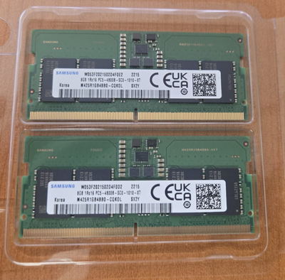 Samsung 16GB (2×8GB) DDR5‑4800 PC5‑4800 SO‑DIMM | 1Rx16 | Genuine