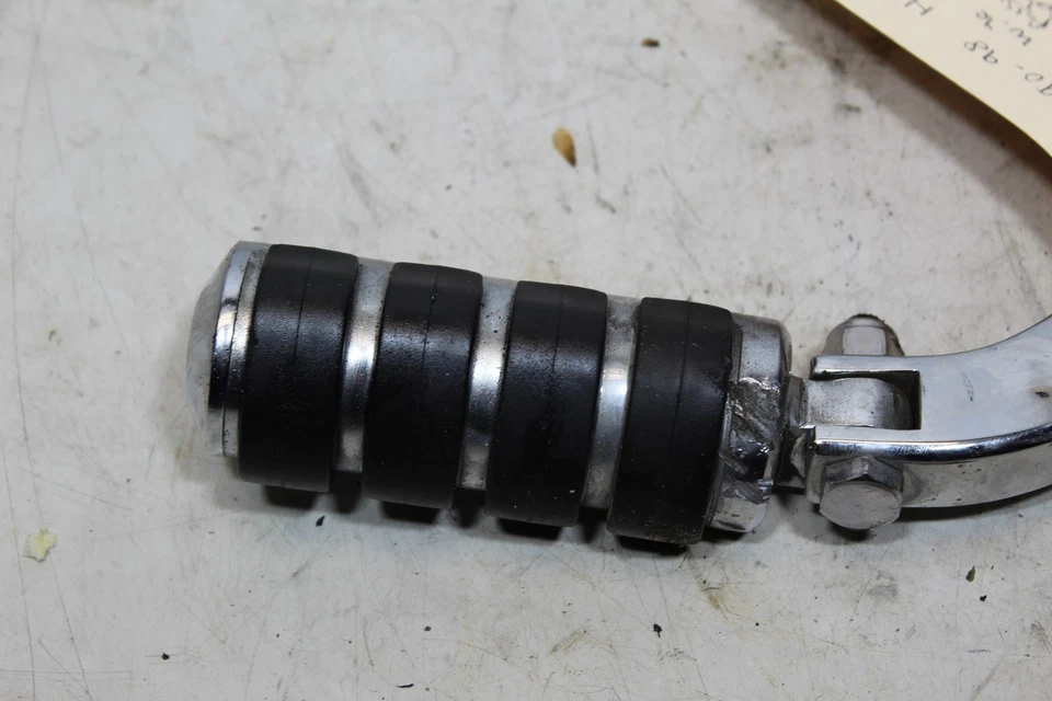 90-98 Harley Dyna Wide Glide Chrome Passenger Left Rear Foot Peg Mount Rest - Image 3 of 4