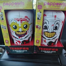 Poppowls - Terrifier / Art Clown - Collectible Popcorn Bucket Kits Lot Of 2 New