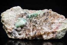 Calcit xx m blauem Fluorit derb UV Artenberg Steinach,Schwarzw Mineralien Museum