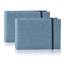 2PACK 4x6 Photo Album, 4x6 100 Pockets Linen Cover Photobook Small Capacity P...