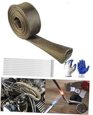Spark-Plug Wire Heat Shield Sleeve - 1"ID X 10FT 2500F Fiberglass Heat Wrap