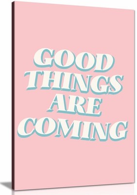 Good Things Are Coming gerahmter Leinwanddruck, Bilder für Wohnwände Deko