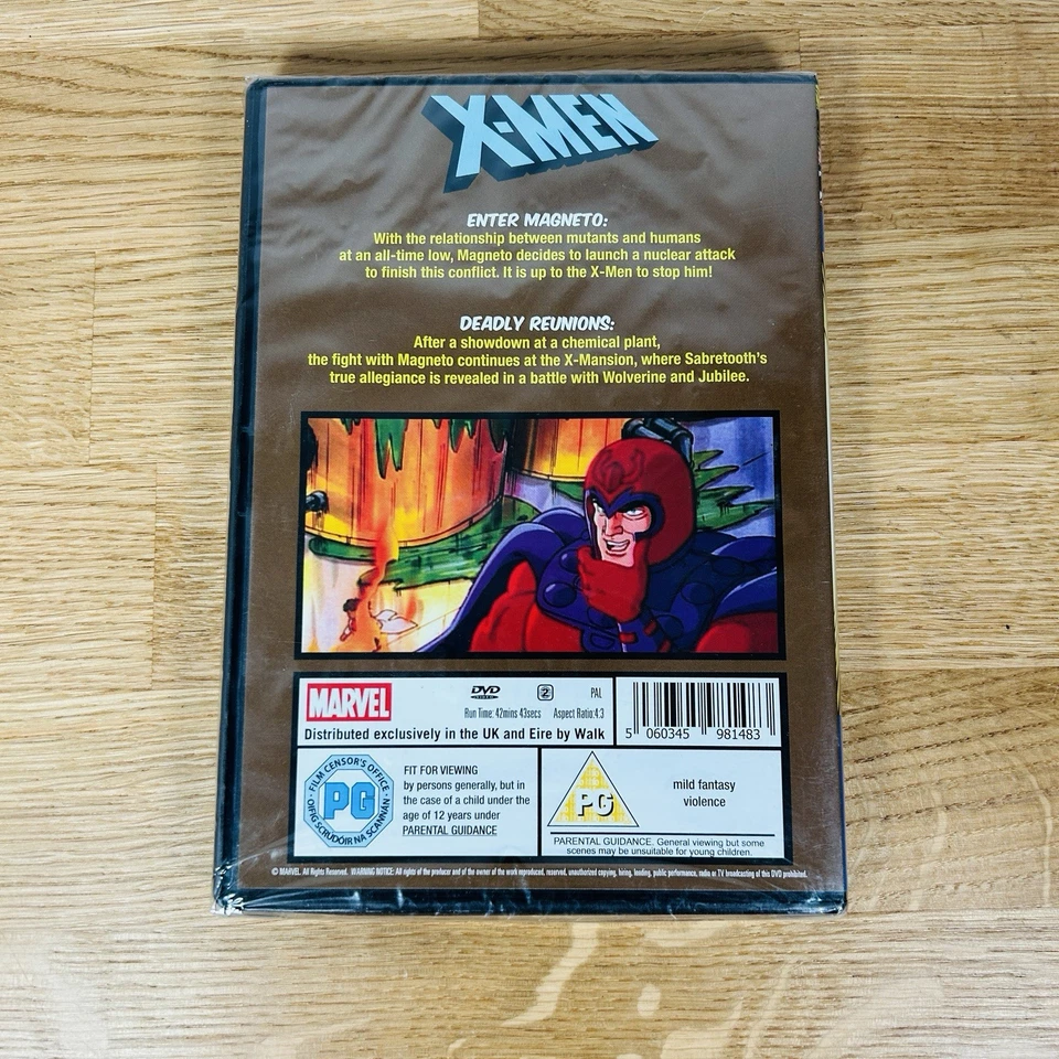 Marvel X-Men Comic Animation Season 1 Episodes 3-4 DVD New and Sealed - Image 2 of 3