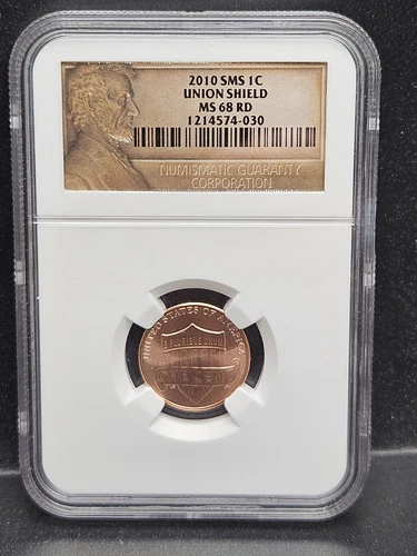 2010 D SMS 1c Lincoln Union Shield Penny-NGC MS68 RD- Rare High Grade!