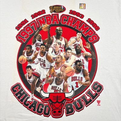 Vintage 1997 Starter Chicago Bulls NBA Finals Champions T-Shirt