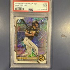 2022 Topps Bowman Mega Box Chrome James Wood Mojo Refractor Rookie #BCP-108