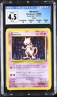 Pokemon CGC 4.5 Mewtwo Holo - Base Set Unlimited 10/102 - Insufficient Ink Error