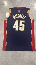 New Mens Donovan Mitchell 45 Cleveland Cavaliers Jersey - large - throwback