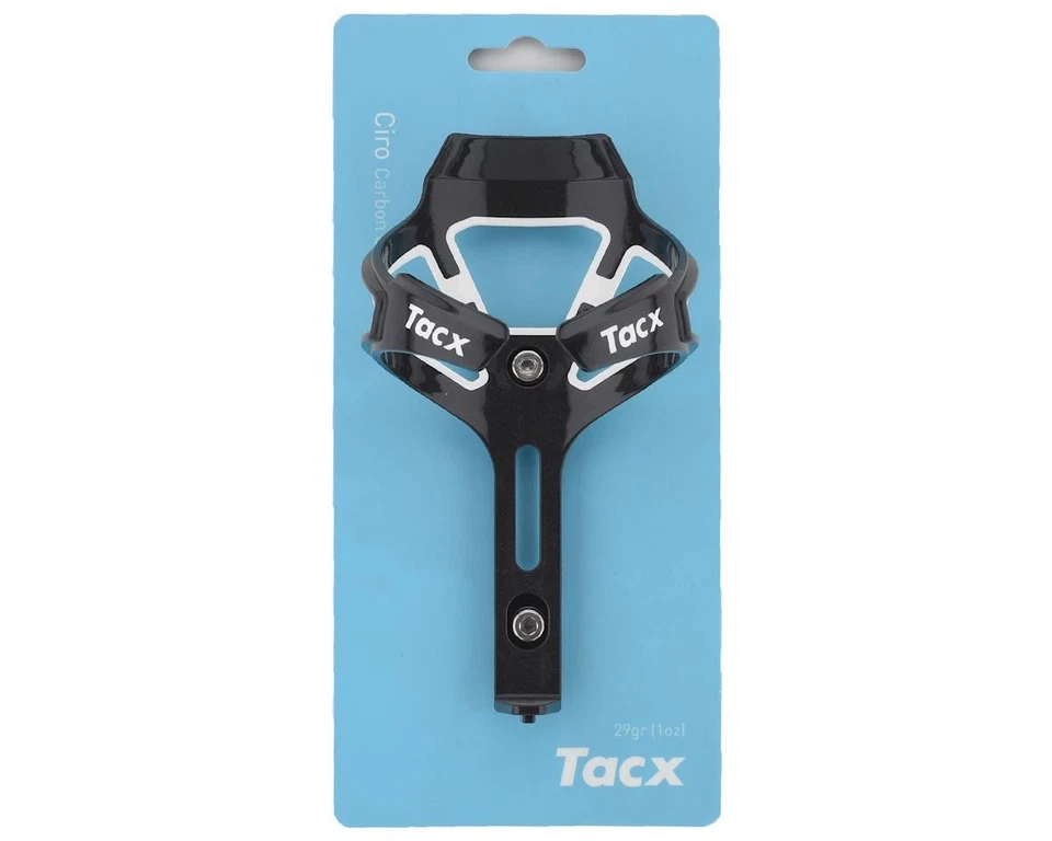 Jaula para botella de agua de carbono Garmin Tacx Ciro (blanca) [T6500.01] Foto 2 de 2