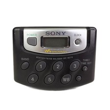 Sony Walkman SRF-M37W Portable AM/FM Weather Band Radio - Tested w Belt Clip
