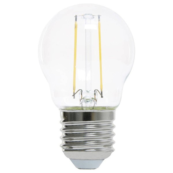 Lightme Led Filament Lampe Tropfen 2,5W =25W E27 Klar Kugel 250Lm Warmweiß 2700K-image