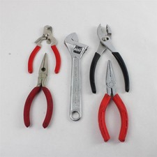 Lot of 5 Hand Tools: Needle Nose Pliers, Regu...